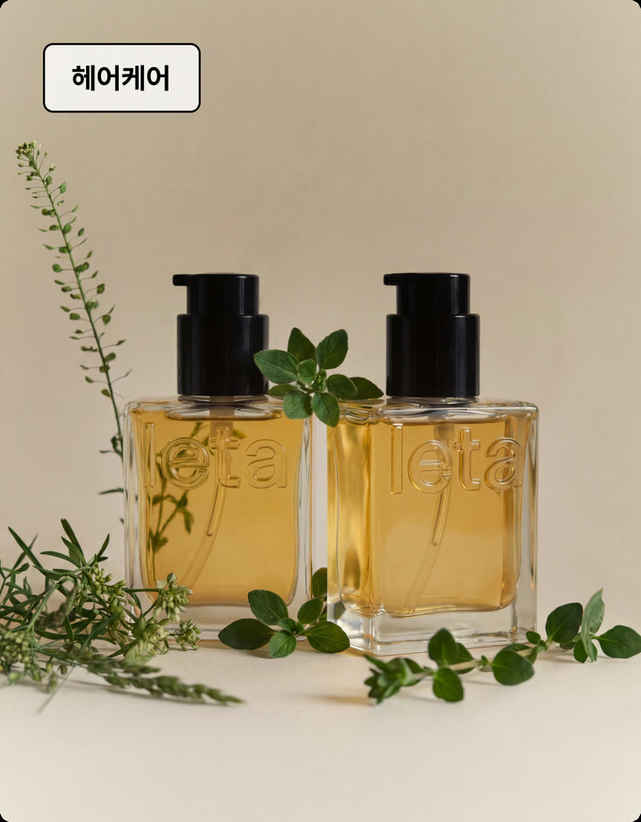 Hair care product visual from the course